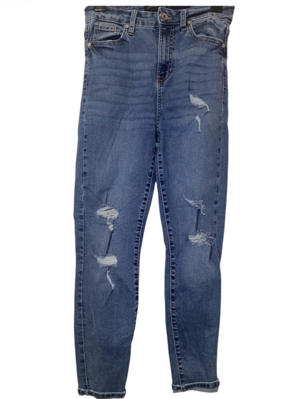 Kendall & Kylie kontour high rise distressed Skinny Jeans 9 29 destroyed denim
